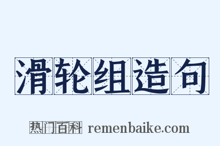 滑轮组造句是什么意思的图片